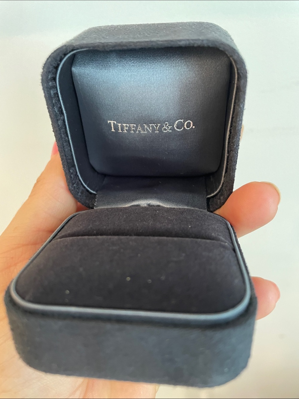 Tiffany & Co. Black Velvet Jewelry Box
